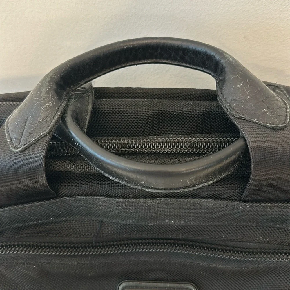 Tumi Alpha Ballistic Expandable Business Laptop Briefcase & Travel Pouch